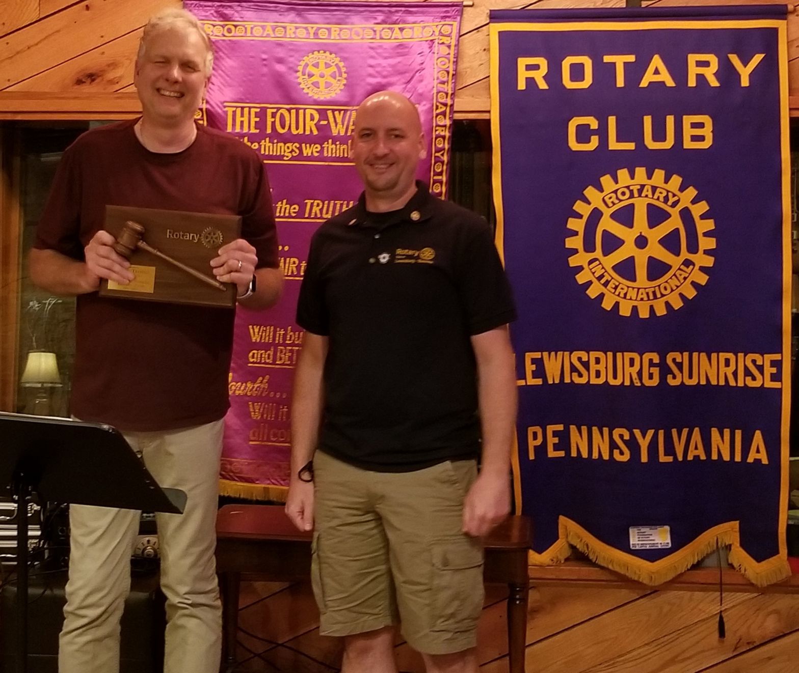 Outgoing Rotary president honored